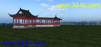 3D打印模型分享CG 古建 长廊的图片