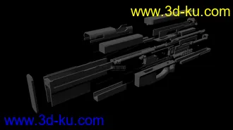 3D打印模型本人大出血的自己设计武器的图片