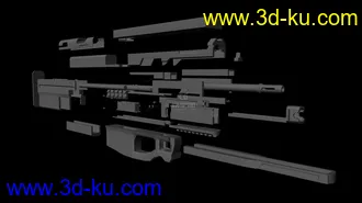 3D打印模型本人大出血的自己设计武器的图片