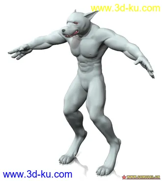 3D打印模型自己做的狼人的图片