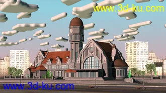 3D打印模型欧式建筑的图片