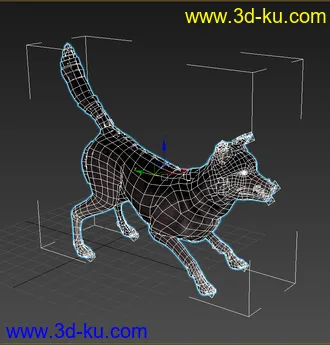 狗 模型 带动画 写实 狗叫的图片