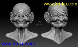 3D打印模型次时代老人头高模的图片