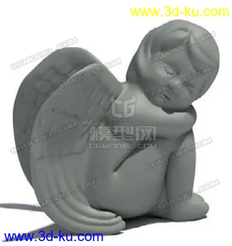 3D打印模型简单小孩雕塑的图片