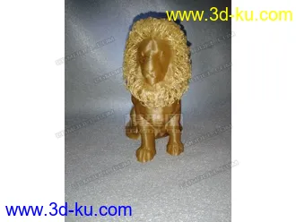 STL格式的3D打印狮子模型下载（附多个玩家晒图）的图片