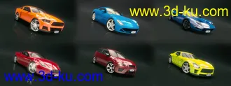 3D打印模型60奇妙的赛车-包括Unity包的图片