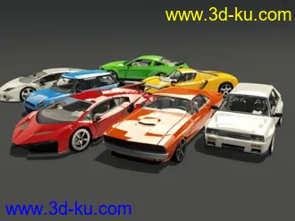 3D打印模型60奇妙的赛车-包括Unity包的图片