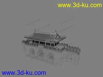 3D打印模型古代建筑之古城门的图片