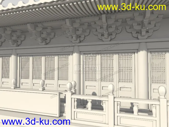 古代建筑之古城门模型的图片5