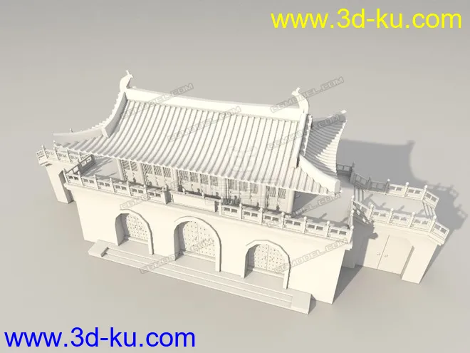 古代建筑之古城门模型的图片8