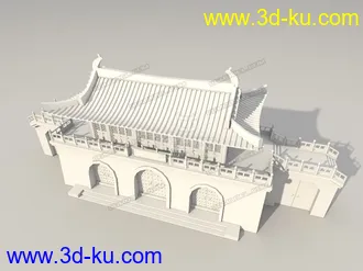 3D打印模型古代建筑之古城门的图片