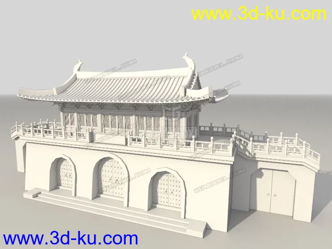 古代建筑之古城门模型的图片9