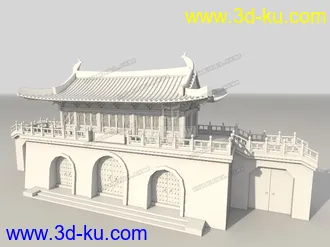 3D打印模型古代建筑之古城门的图片