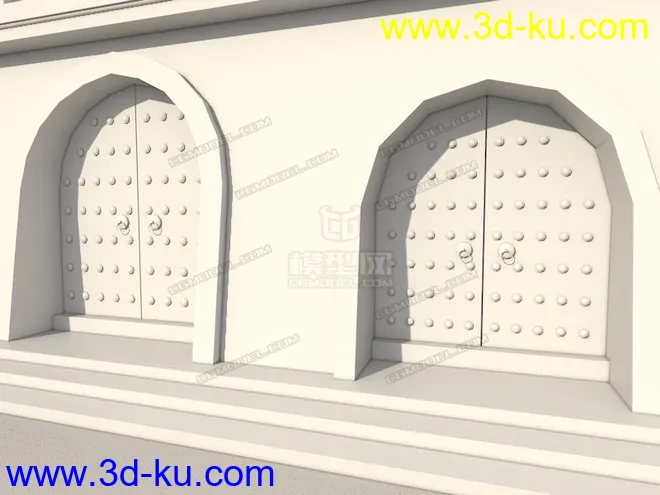 古代建筑之古城门模型的图片10