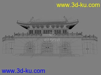 3D打印模型古代建筑之古城门的图片