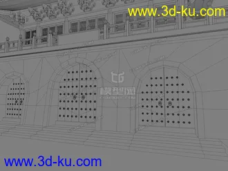 3D打印模型古代建筑之古城门的图片