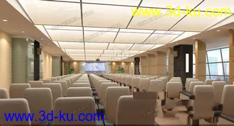大型报告厅会议室会议厅模型下载的图片