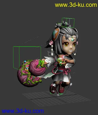 3D打印模型一套完整的动作的图片