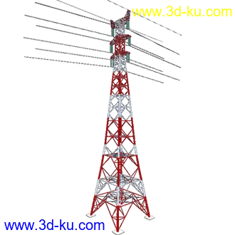 3D打印模型电力铁塔的图片