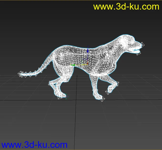 黄狗 狗 狗奔跑 绑定 动画 模型下载 fbx的图片4
