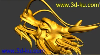 3D打印模型一条金龙的图片