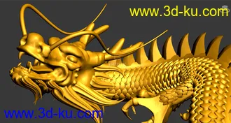 3D打印模型一条金龙的图片