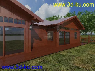 3D打印模型木屋的图片