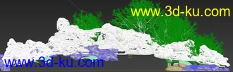 3D打印模型雪-雪树-石头的图片