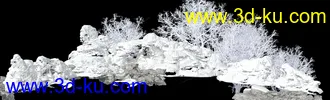 3D打印模型雪-雪树-石头的图片