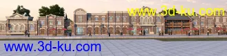3D打印模型民国-欧洲-老广州-老上海-复古建筑的图片