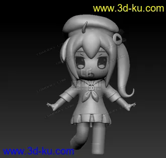 3D打印模型以前做的bili娘  哔哩哔哩娘的图片