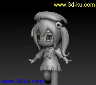 3D打印模型以前做的bili娘  哔哩哔哩娘的图片