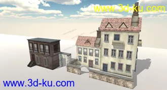 3D打印模型背景房屋的图片