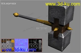 3D打印模型锤子的图片