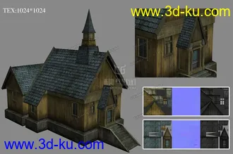 3D打印模型小屋的图片