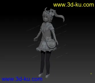3D打印模型bili娘重置 哔哩哔哩娘的图片