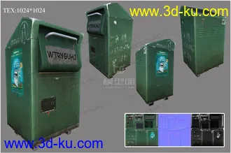 3D打印模型垃圾桶的图片