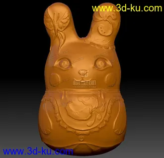 3D打印模型金兔子的图片