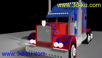 3D打印模型变形金刚卡车头的图片