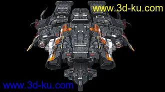 3D打印模型科幻战舰的图片