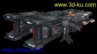 3D打印模型科幻战舰的图片
