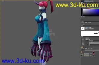 3D打印模型新人 手绘一妹子 混点积分的图片