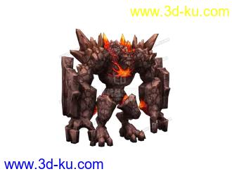 3D打印模型四个石头人的图片