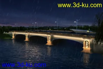 大桥 模型下载 max的图片
