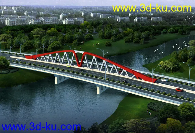 大桥 模型下载 max的图片6