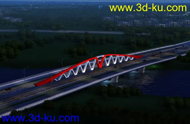 大桥 模型下载 max的图片7
