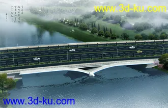 大桥 模型下载 max的图片