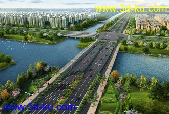 大桥 模型下载 max的图片