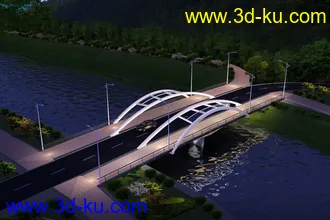 大桥 模型下载 max的图片