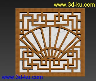 3D打印模型一个古典的窗户的图片